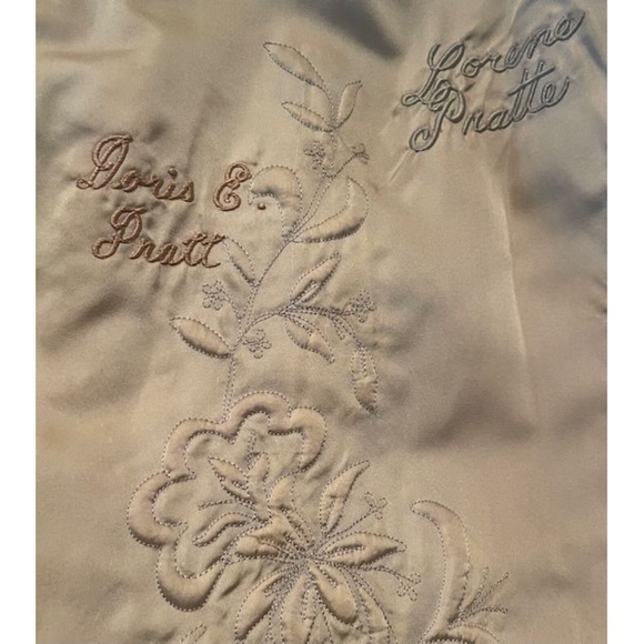 Vtg 50s 60s Cream Brown Set Back Collar Mink Coat M/S - Picture 10 of 12